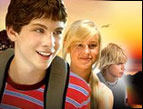 Logan Lerman, Brie Larson, and Cody Linley in 'Hoot'