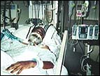 Bishop D.K. Jones in the hospital