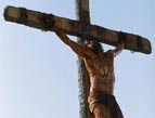 Jesus on the Cross -- His Hands and Feet are Pierced