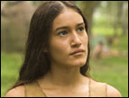 Q'Orianka Kilcher as Pocahontas in 'The New World'