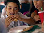 children eating watermelon