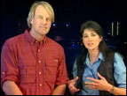 John Tesh, Connie Sellecca talk with Gordon Robertson by satellite