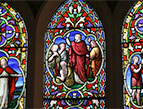 daily Devotion church stained glass window