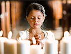 daily Devotion praying child at altar