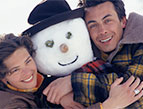 snowman and couple