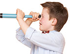 daily Devotion picture - boy looking in a telescope