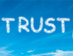 Trust written in clouds