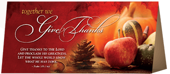 Special Tent Card to Enjoy During Thanksgiving