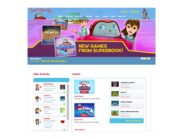 Watch Superbook on the Superbook Kid's Website